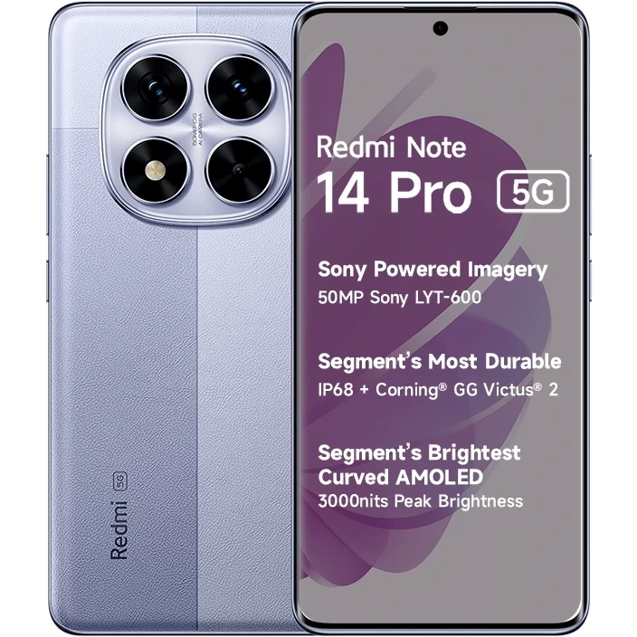گوشی شیائومی Redmi Note 14 Pro 5G | حافظه 512 رم 12 گیگابایت